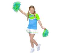 Cheerleader Costume Blue/Green Blue and Green Ages 11-13