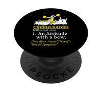 Cheerleader Definition Cheer Flyer Girls Funny Cheerleaders PopSockets Adhesive PopGrip