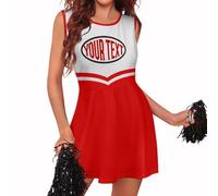 Cheerleader Outfits Custom Your Name Team Name and Logo Cheerleader Fancy Dress Outfit High School Uniform for Women Girls Teens