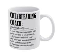 Cheerleading Coach Gifts Mug Funny Coffee Mug,Man Cave Prints,The Best Gift for Colleagues, Parents, and Grandparents, 110z Men and Women