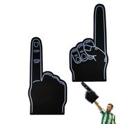 Cheerleading Foam Fingers, 18 Inch Single Finger Cheer Gloves, DIY Blank Foam Hand, We'Re Number 1 Hand For Sports Events Games School Business