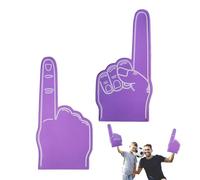 Cheerleading Foam Fingers, 18 Inch Single Finger Cheer Gloves, DIY Blank Foam Hand, We'Re Number 1 Hand For Sports Events Games School Business