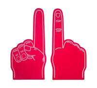 Cheerleading Foam Fingers, 18 Inch Single Finger Cheer Gloves, DIY Blank Foam Hand, We'Re Number 1 Hand For Sports Events Games School Business