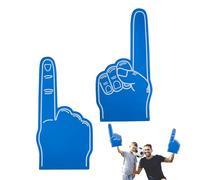 Cheerleading Foam Fingers, 18 Inch Single Finger Cheer Gloves, DIY Blank Foam Hand, We'Re Number 1 Hand For Sports Events Games School Business