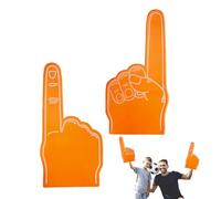 Cheerleading Foam Fingers, 18 Inch Single Finger Cheer Gloves, DIY Blank Foam Hand, We'Re Number 1 Hand For Sports Events Games School Business