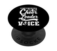 Cheerleading Funny Cheerleader Don't Make Me Use My Voice PopSockets Adhesive PopGrip