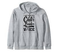 Cheerleading Funny Cheerleader Don't Make Me Use My Voice Zip Hoodie