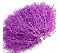 Cheerleading Pom Poms Durable and Elastic for Youth Cheer Squad Stadium Party Match 2pcs Red Blue for Children (Purple)
