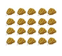 Cheerleading Pompoms with 3.3in Handle, Durable PET Cheer Squad Hand | Pure Vibrant Colors, 20 Pieces for Full Squad, Sports Game Party Stage Show Use