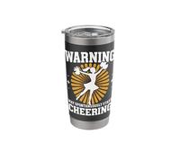 Cheerleading Warning May Spontaneously Start Cheering Stainless Steel Insulated Tumbler