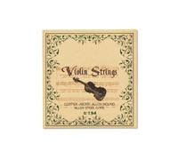 Cheerock 1 Set Violin Strings, Universal Nickel-plated Steel Strings G-D-A-E for 4/4 3/4 1/2 1/4 Size Violins, Medium Tension with Ball End, Responsive, Improve Tone & Playability