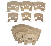 Cheerock 12Pcs Violin Bridge Set, 6 Size Maple Violin Bridge, Violin Bridge 4/4 3/4 1/2 1/4 1/8 1/16 Violin Parts And Accessories
