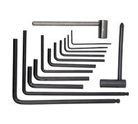 Cheerock 13pcs Guitar Allen Wrench Set, 4mm & 5mm Lengthened Ball End Allen Wrenches 7mm & 8mm Guitar Repair Truss Rod Wrench, Guitar Setup Tools for Martin Neck Bridge Nut Screw Adjustment