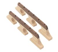Cheerock 6-String Banjo Bridge, 2-Pack Ebony Maple Banjolele Bridges, Universal Fit Parts & Accessories