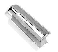 Cheerock Electric Guitar Solid Steel Slide Tone Bar, Polished Metal Guitar Slide, Electric Guitar Accessories, Steel Guitar Bar Slide for Dobro Hawaiian Guitar Lap Guitar