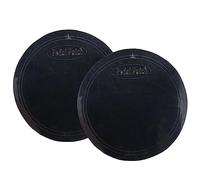 Cheerock Pack of 2 Black Single Pedal Drumhead Patches, 5.31x0.04 inch Self-Adhesive Drumhead Patch Protectors for Kick Bass Drum and Percussion Accessories