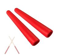 Cheerock Pack of 2 Rubber Drumsticks Grips, Non-Slip Drum Stick Wrap Grips for Drumming Exercise, Comfortable Drum Sticks Handle Grip, Drum Kits Percussion Drumming Accessories