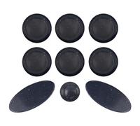 Cheerock Saxophone Key Buttons, Resin Key Pearls with Mica Sheet, Sax Finger Buttons Replacement Parts for Alto Tenor Soprano Saxophone, Woodwind Instrument Repair Accessories, Galaxy Black
