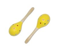 Cheerock Wooden Maracas Set, Latin Salsa Rumba Shakers, Hand Percussion Rattles for Rhythm and Music Making, Ideal for Bands, Ensembles, Classrooms and Parties, Pack of 2