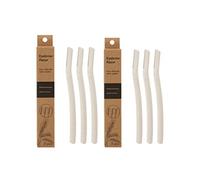 Cheeroyal 3/6PCS Dermaplaning Blades for Face, Biodegradable WheatStraw Eyebrow Razor Face Peach Fuzz Remover Face Razors for Men and Women (6)