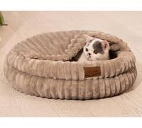 CheerPals Cat Bed with Cover 50 cm, Washable Cosy Cave, Winter Hideaway with Highly Elastic Sleeping Pillow for All Cats