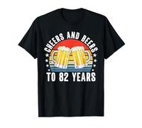 Cheers and Beers to 82 Years Beer 82nd Birthday Vintage T-Shirt