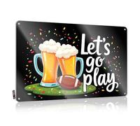 Cheers And Game On: Let's Go Play! Funny Sign Gaming Decorative | Modern Soft Area Hanging Art For Garden Living Room(20X30CM)