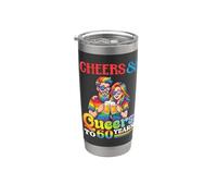 Cheers and Queers to 60 Years Old Pride 60th Birthday Stainless Steel Insulated Tumbler