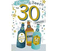 Cheers & Beers to 30 Years 30th Beer Design Happy Birthday Card