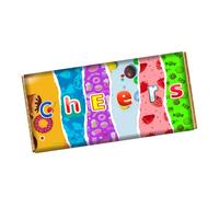 Cheers Chocolate Bar Wrapper Novelty Gift Present For Partner Wife Husban Valentines Day Birthday Xmas Wedding Anniversary CH-9125 (with chocolate bar (100g))