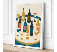 Cheers Collection Modern Canvas Wall Art Print 24x16 Inch (61 x 41 cm)