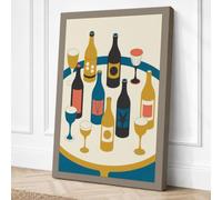 Cheers Collection Modern Canvas Wall Art Print 24x16 Inch (61 x 41 cm)