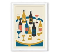 Cheers Collection Modern Framed Wall Art Print A3 (42×29.7cm) White, Wall Decor for Living Room, Bedroom, Office & Home, Ready to Hang, Art Gift