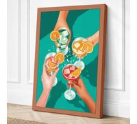 Cheers Modern Canvas Wall Art Print 30x20 Inch (76 x 51 cm)