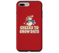 Cheers Snow Days Cute Snowman Christmas Winter Holiday Retro Case for iPhone 7 Plus/8 Plus