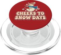 Cheers Snow Days Cute Snowman Christmas Winter Holiday Retro PopSockets PopGrip for MagSafe