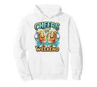 Cheers Taste the Weekend Happy Beer Mugs Cartoon Brew Pullover Hoodie