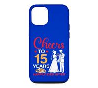Cheers To 15 Years Happily Ever After 15th Anniversary Marry Case for iPhone 12/12 Pro