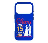 Cheers To 15 Years Happily Ever After 15th Anniversary Marry Case for iPhone 17 Pro