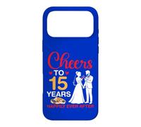 Cheers To 15 Years Happily Ever After 15th Anniversary Marry Case for iPhone 17 Pro Max