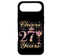 Cheers to 27 Years 27th Birthday Party Woman Princess Queen Case for iPhone Air