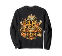 Cheers to 48 Fabulous Since 1978 48th Birthday Women Girls Sweatshirt