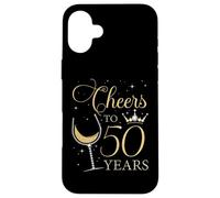 Cheers to 50 Years Old Bday 50th Birthday Party Queen Woman Case for iPhone 16 Plus
