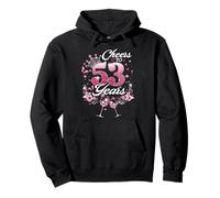 Cheers To 53 Years Old Wedding Anniversary 53rd Birthday Pullover Hoodie