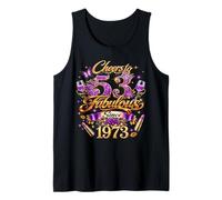 Cheers to 53 Years Old Wedding Anniversary 53rd Birthday Tank Top