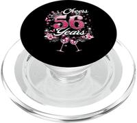 Cheers To 56 Years Old Wedding Anniversary 56th Birthday PopSockets PopGrip for MagSafe