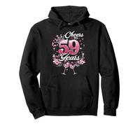 Cheers To 59 Years Old Wedding Anniversary 59th Birthday Pullover Hoodie