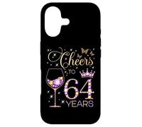 Cheers to 64 Years Old 64th Birthday Party Women 64th Bday Case for iPhone 17