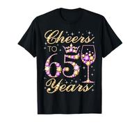 Cheers to 65 Years Old Queen 65th Birthday Party T-Shirt