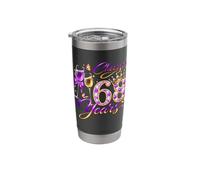 Cheers to 68 Years Old Wedding Anniversary 68th Birthday Stainless Steel Insulated Tumbler